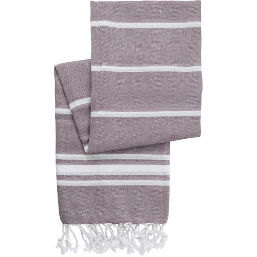 Bawełniany ręcznik hammam burgund V8299-12 