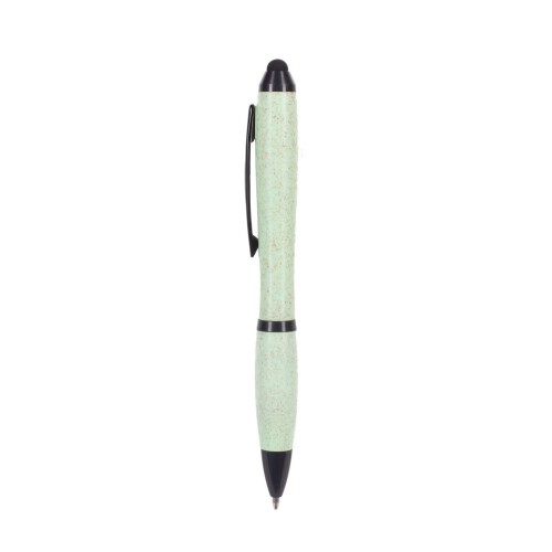 Ekologiczny długopis, touch pen jasnozielony V1933-10 (1)