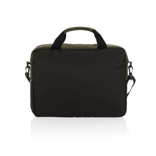 Torba na laptopa 15,6" AWARE™ Kazu, poliester z recyklingu Zielony P732.177 (2)