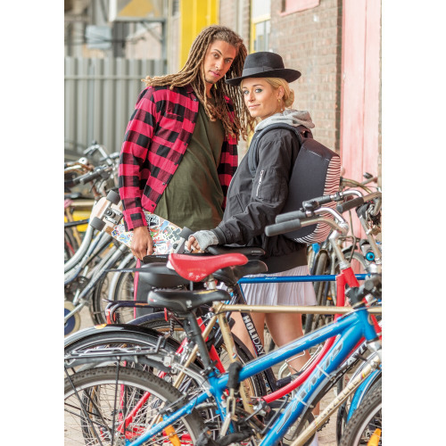 Plecak chroniący przed kieszonkowcami Bobby Compact Czarny, biały P705.651 (17)