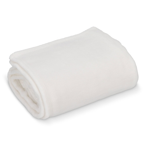Koc polarowy koralowy OEKO-TEX®  sublimacja 130 x 170 cm 270 g/m² Biały LT90103-N0001 (2)