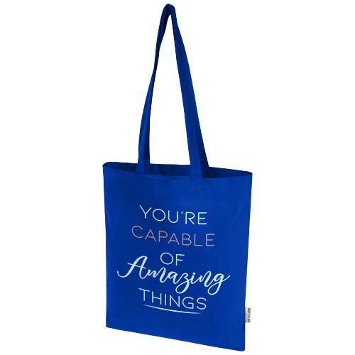 Peru Blend torba na zakupy z bawełny z recyklingu z certyfikatem GRS o gramaturze 180 g/m², 7 l Królewski niebieski 12078953 (1)