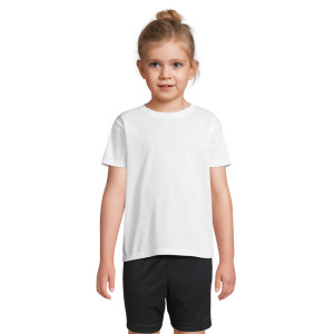 SPRINT KIDS SPORTS T-SHIRT Bialy