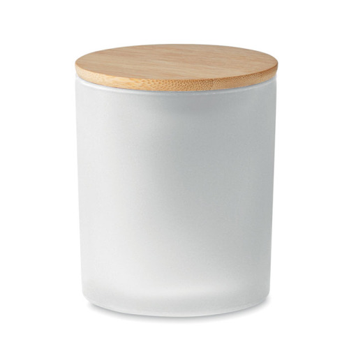 Świeca woskowa roślinna 280 gr Biały MO6621-06 (1)