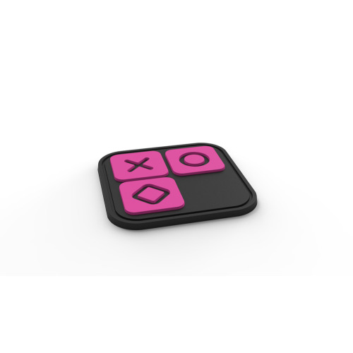 Naszywka PCV kwadratowa 5x5 cm Wielokolorowy LMG04 (1)