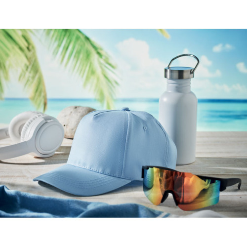 5-panelowa czapka z daszkiem Baby Blue MO1447-66 (4)