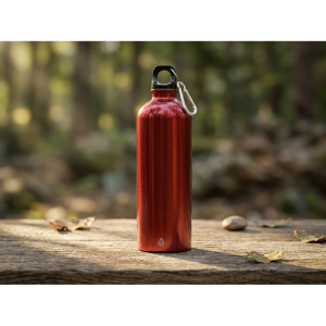 Butelka sportowa 750 ml z karabińczykiem | Laveriano Czerwony