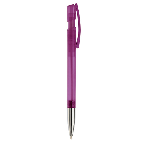 Przezroczysty długopis Nash Transparentny / purpurowy LT80805-N0472 (1)