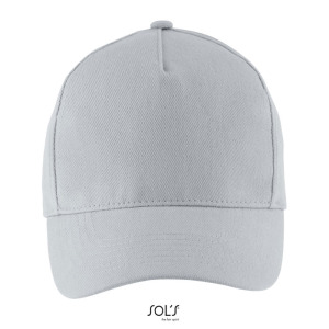 LONG BEACH Czapka 5 pan. Pure Grey