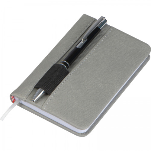 Notatnik A6 w kratkę SELMA Szary 2136407 (8)