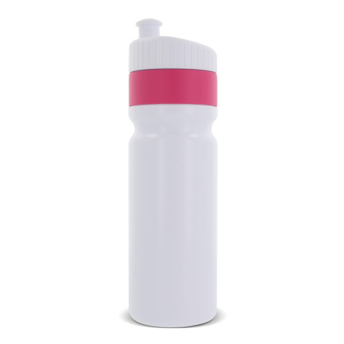 Bidon sportowy z obwódką  750ml Biały / różowy LT98786-N0176 