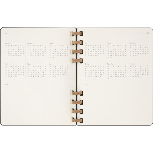 Spiralny kalendarz MOLESKINE Life Czarny VM490-03/2025 (5)