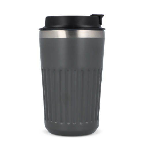 Termos na kawę ze stali nierdzewnej pochodzącej z recyklingu, 400 ml Szary LT98698-N0061 (2)