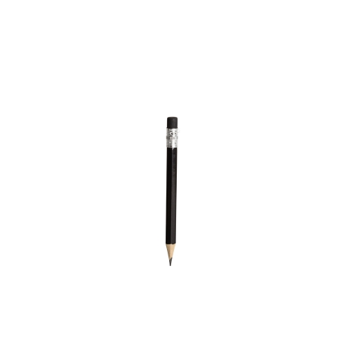 Mini ołówek, gumka czarny V1697-03 