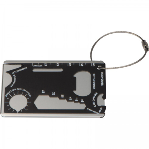 Narzędzie wielofunkcyjne karta survivalowa BENNO Czarny 9073403 