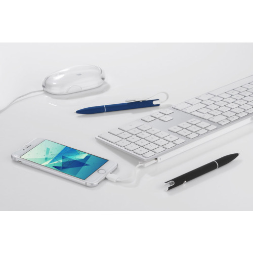 Długopis z kablem USB CHARGE Czarny 19638-02 (7)