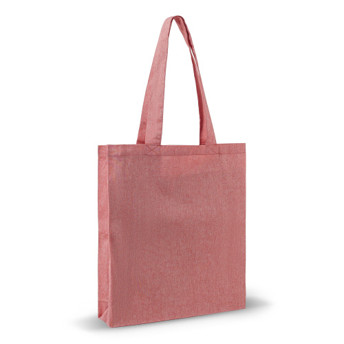 Bawełniana torba na zakupy z recyklingu 38x42x10cm Czerwony LT95199-N0021 