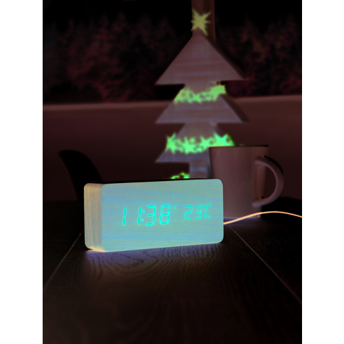 Zegar ledowy z MDF Drewna MO8620-40 (5)