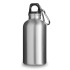 Bidon, butelka sportowa 400 ml z karabińczykiem srebrny V4659-32  thumbnail
