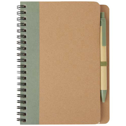 Notes z recyklingu z długopisem Priestly Zielony melanż 10626862 (2)