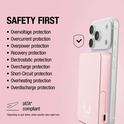 Fresh 'n Rebel Powerbank bezprzewodowy 10000 mAh kompatybilny z MagSafe Różowy LT49745-N0076 (3)