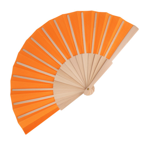 Wachlarz ręczny drewno i R-PET Pomarańczowy LT90523-N0026 (1)
