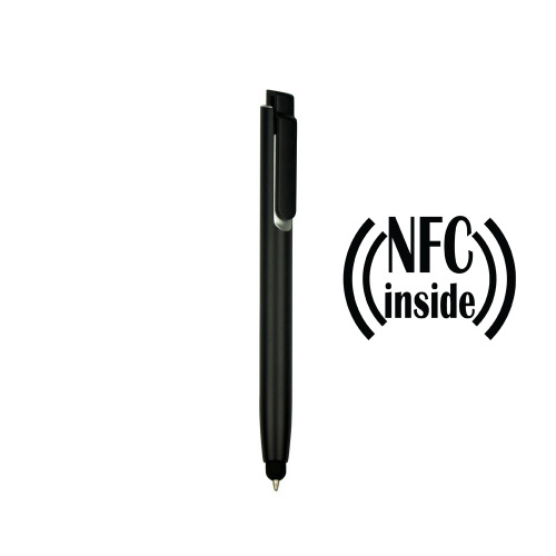 Długopis z chipem NFC, touch pen czarny V9343-03 (5)