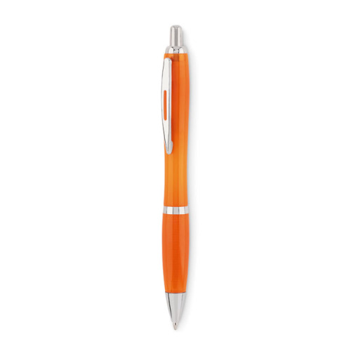 Długopis z RPET przezroczysty pomarańczowy MO6409-29 