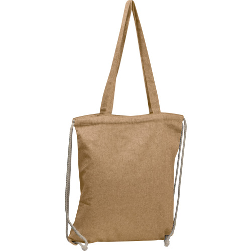 Torba bawełniana z recyklingu Addison Beżowy 254306 