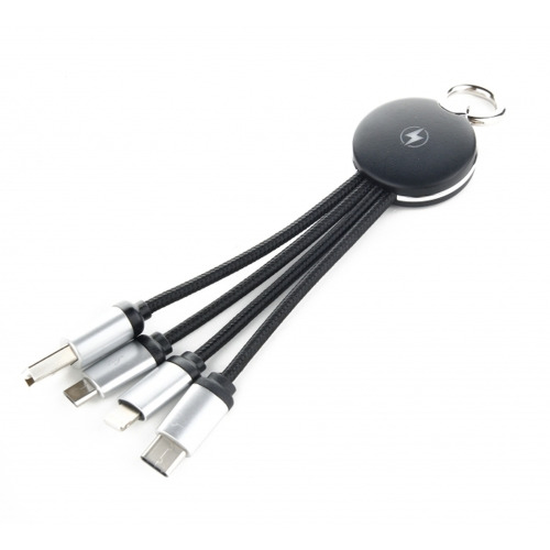 Kabel 3w1 z podświetlanym logo Czarny EG041903 (1)