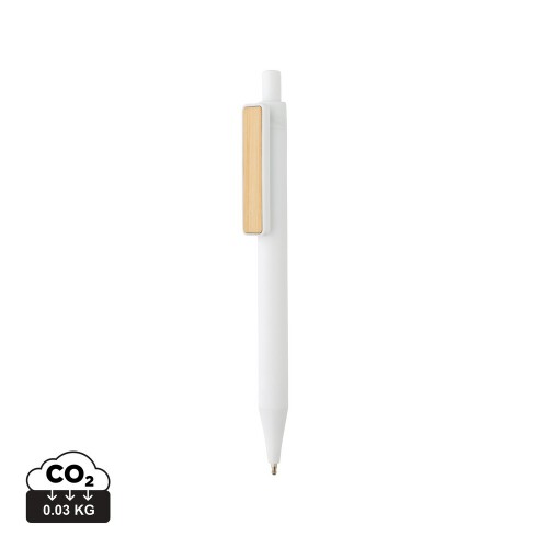 Długopis z bambusowym klipem, RABS biały P611.083 (6)