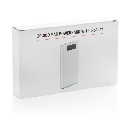 Power bank 20000 mAh z wyświetlaczem Biały P324.373 (5)