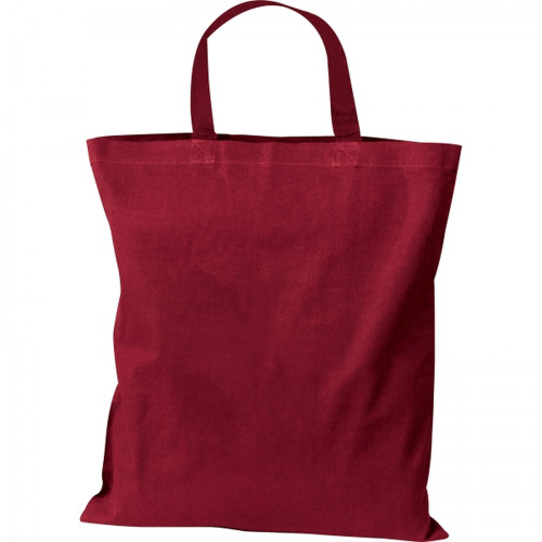 Torba bawełniana z krótkim uchem 140 g/m2 MARSHALL Bordowy 6068002 