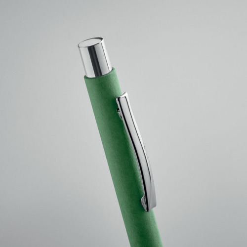 Długopis z papieru (recykling) zielony MO2067-09 (2)