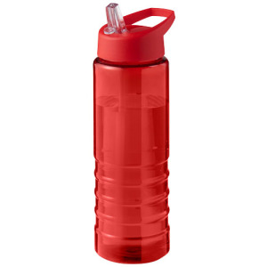 H2O Active® Eco Treble bidon z pokrywką z tutką o pojemności 750 ml  Czerwony