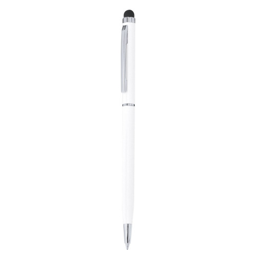 Długopis z aluminium z recyklingu, touch pen Biały VA631-02 