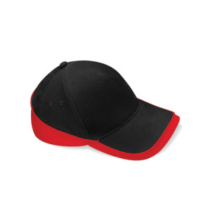 Czapka Pieciopanelowa Bawełniana Twill - Black & Orange