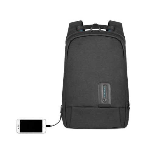 Plecak z powerbankiem Czarny MO9293-03 