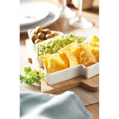 Taca w kształcie choinki Biały CX1502-06 (5)