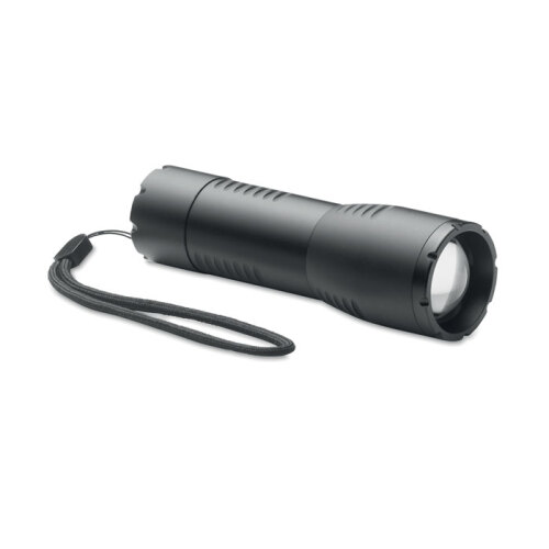 Mała aluminiowa latarka LED czarny MO6591-03 