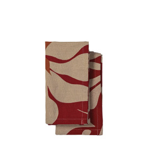 Ręcznik kuchenny EDITH, 2-szt, bordowy