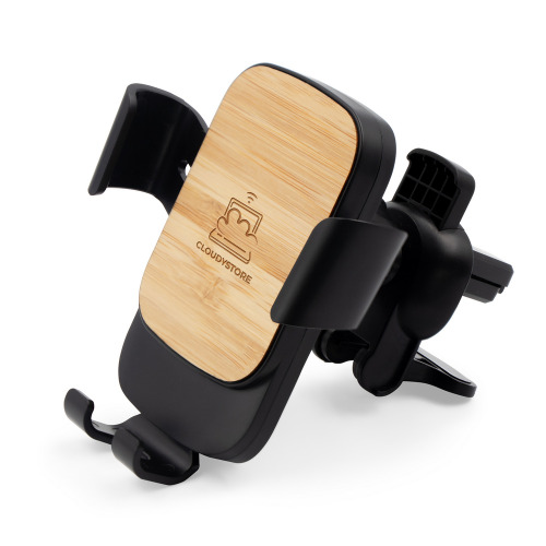 Grawitacyjny samochodowy uchwyt do telefonu, ładowarka bezprzewodowa 15W | Amberle Czarny VA107-03 