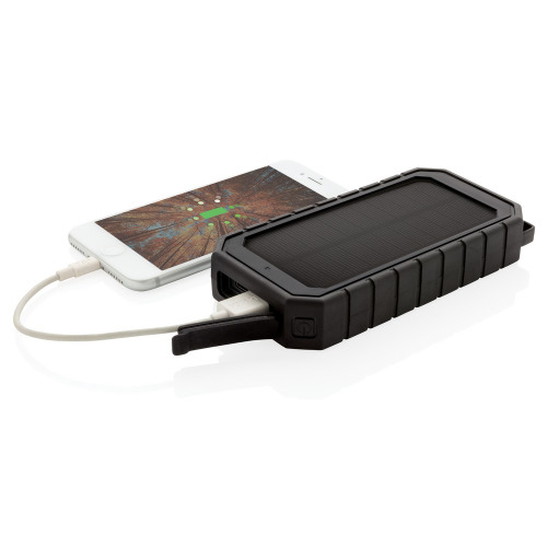 Power bank 10000 mAh, ładowarka słoneczna Czarny P322.451 (3)