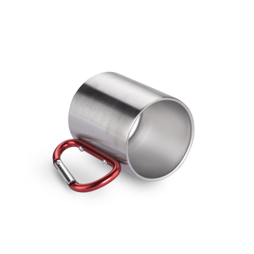 Kubek z karabińczykiem CAMPIC 200 ml Czerwony 16400-04 (1)
