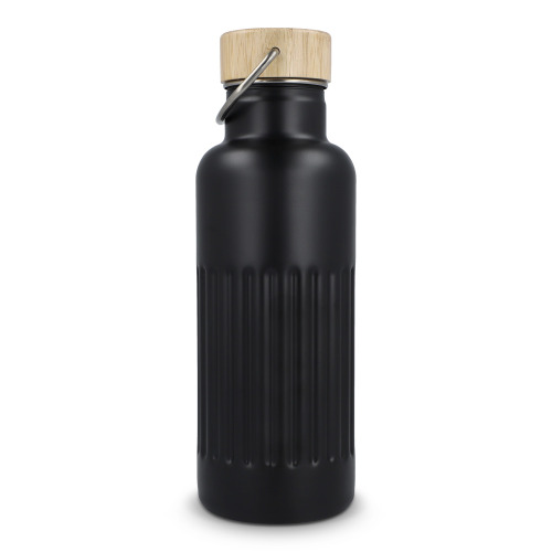 Butelka termiczna ze stali nierdzewnej pochodzącej z recyklingu, 500 ml Czarny LT98699-N0002 (1)