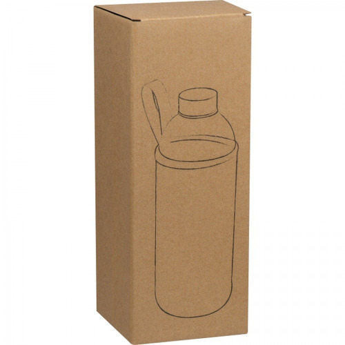 Butelka szklana z pokrowcem 1000 ml JESSICA Czerwony 6242705 (3)