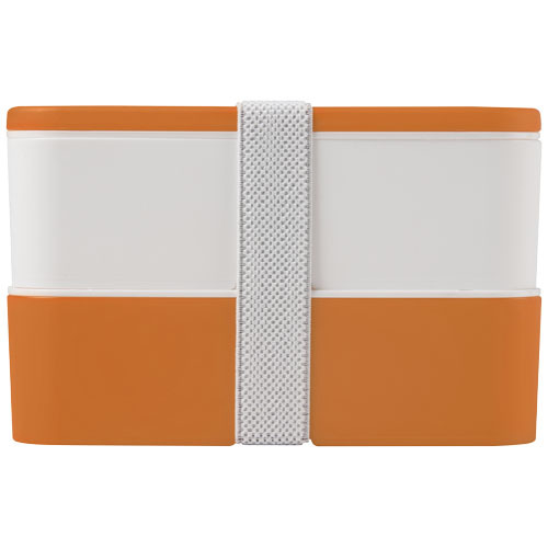 MIYO dwupoziomowe pudełko na lunch Pomarańczowy 21047006 (2)