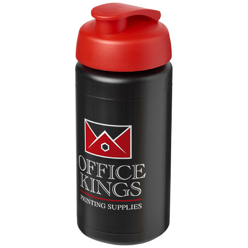 Bidon Baseline® Plus o pojemności 500 ml z wieczkiem zaciskowym i uchwytem Czarny 21007214 (1)