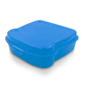 Pudełko śniadaniowe "kanapka" 450 ml | Saffo Niebieski