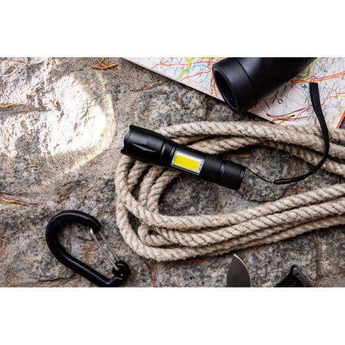 Latarka 1 LED COB | Angelina Czarny V7285-03 (1)